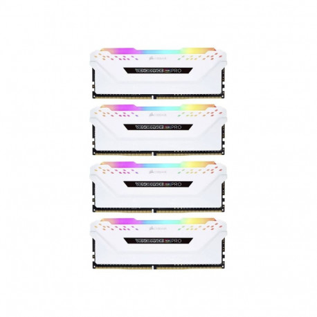 Corsair 32GB DDR4-3600 Quad-Kit - white - CMW32GX4M4C3600C18W - Vengeance RGB PRO