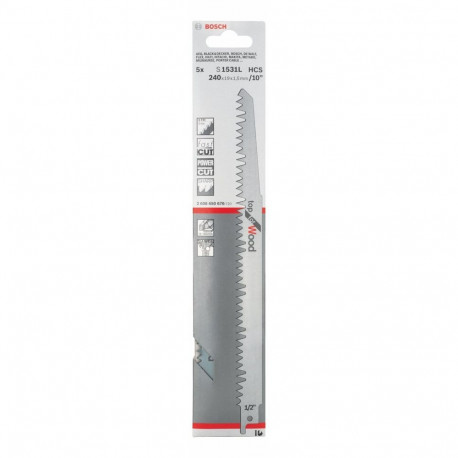 saeterad S 1531 L Top puidu jaoks 5 tk 240mm