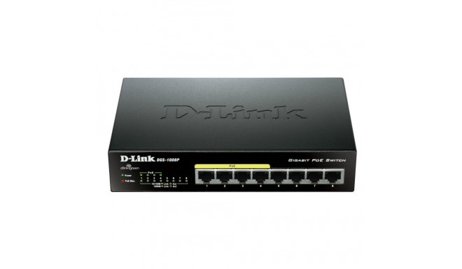 D-Link switch DGS-1008P PoE 1000/UNM/ 8
