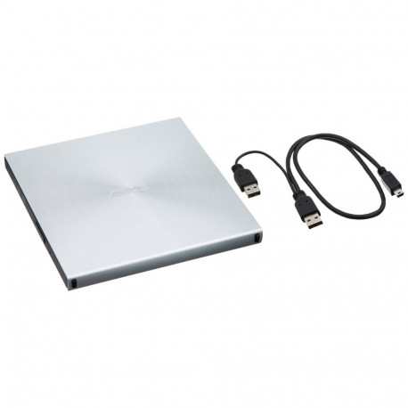 SDRW-08U5S-U, externer DVD-Brenner (silber, USB 2.0, M-DISC)