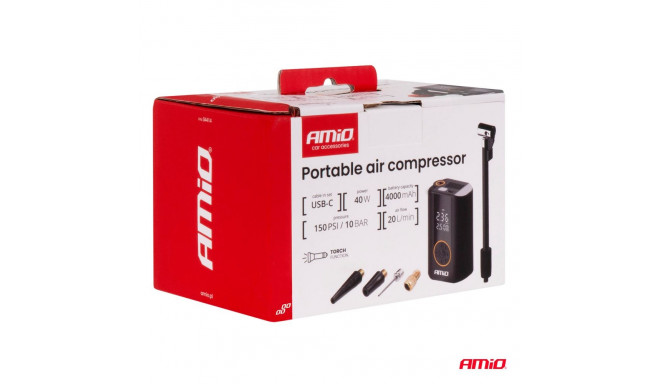 Kaasaskantav õhukompressor LED 40W USB C