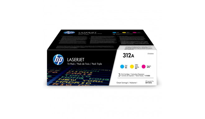 HP 312A 3x kolmevärviline LaserJet toonerikassett