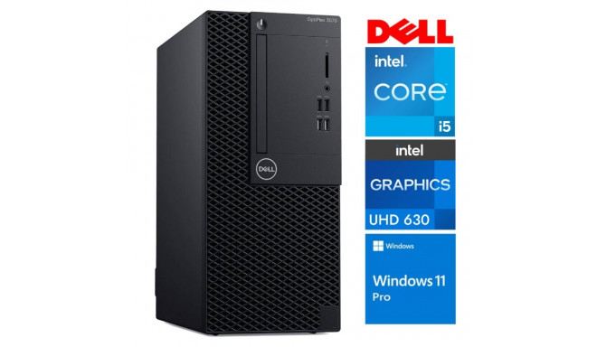 DELL 3070 Tower i5-8500 8GB 1TB SSD M.2 NVME+2TB WIN11Pro