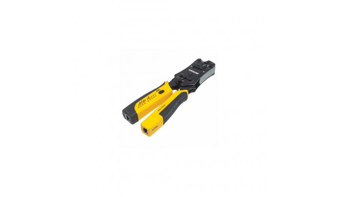 Intellinet Universal Modular Plug Crimping Tool and Cable Tester, 2-in-1 Crimper and Cable Tester: C