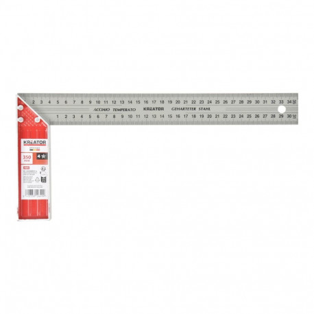 Try square KREATOR KRTH70403, Length: 350 mm, Material: Hardened steel