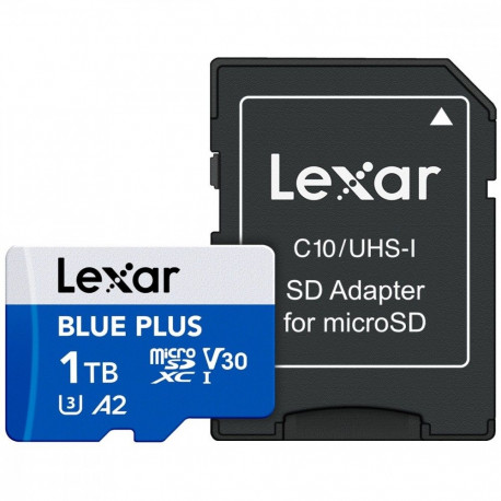 microSD-mälukaart 1TB C10 A2 U3 V30 170MB/s, sinine Plus