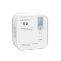 Carbon monoxide sensor with battery alarm 85dB