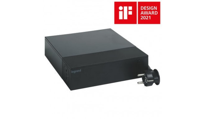 Protective TV extension cable 4x2P+Z + 4x2P 2m black