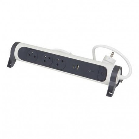 Output: Power Strip 3 Outlets (2P+E) with USB-A/C Ports, 1.5m Cable
