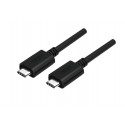 CABLE USB TYP-C TO USB TYP-C; 1m; Y-C477BK