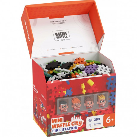 Marioinex Waffle mini klotsid - tuletõrjedepoo 280 tükki