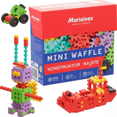 Marioinex Mini Waffle klotsid 200 tk. meisterehitaja (519287)