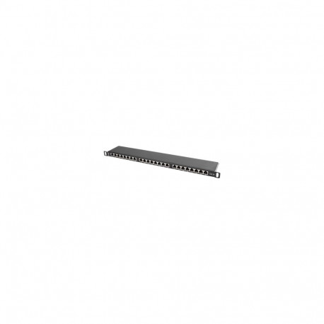 Lanberg | Patch panel 24 port 0.5U 19" CAT.5E FTP with cable organizer shielded | PPS5-0024-B