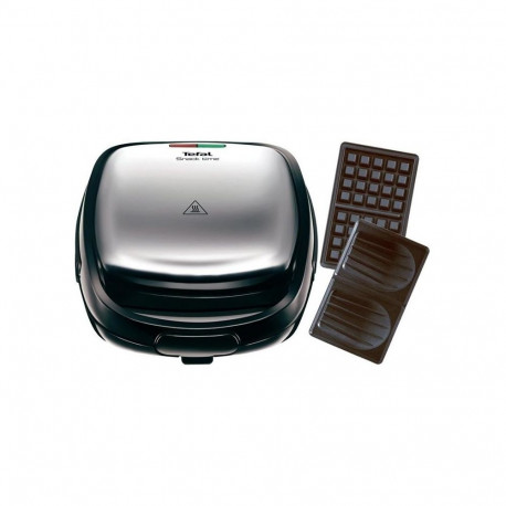 TEFAL võileivagrill SW341D12 Snack Time 700W 2-plaadiga, roostevaba teras/must