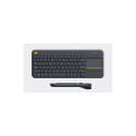 Logitech | K400 Plus | Keyboard with Trackpad | Wireless | US | Black | USB port