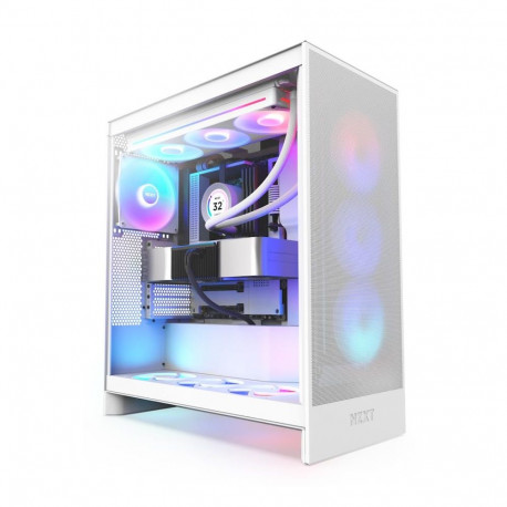 Case|NZXT|H7 Flow RGB|MidiTower|ATX|EATX|MicroATX|MiniITX|Colour White|CM-H72FW-R1