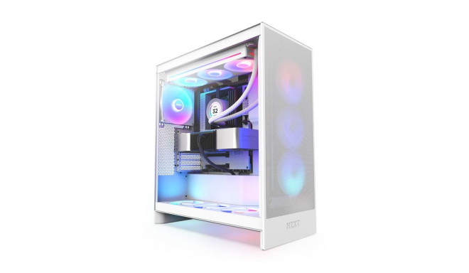 Case|NZXT|H7 Flow RGB|MidiTower|ATX|EATX|MicroATX|MiniITX|Colour White|CM-H72FW-R1