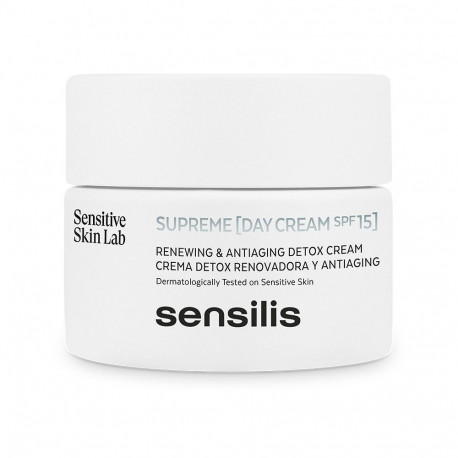 Sensilis päevakreem Supreme SPF15+ detox uuendav vananemisvastane 50ml
