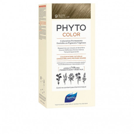 Phytocolor juuksevärv #9 4tk, väga hele blond