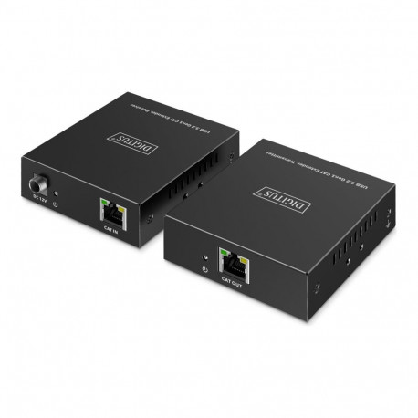 DIGITUS USB pikendus USB 3.2 Gen1 100m 3x USB-A ja 1x USB-C kasutamiseks CAT-kaabliga