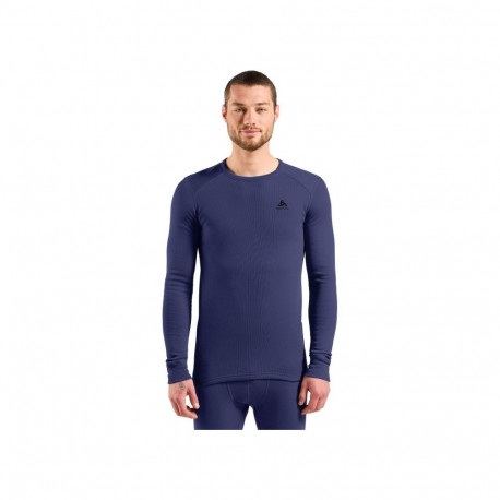 Thermal Underwear - Odlo BL TOP ACTIVE WARM Long-Sleeved M Blue