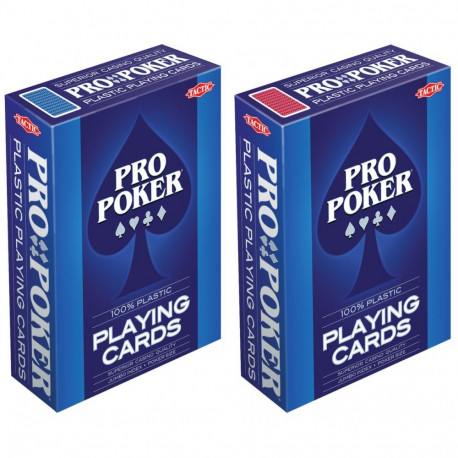 Tactic Pro Pokker mängukaardid - plastik