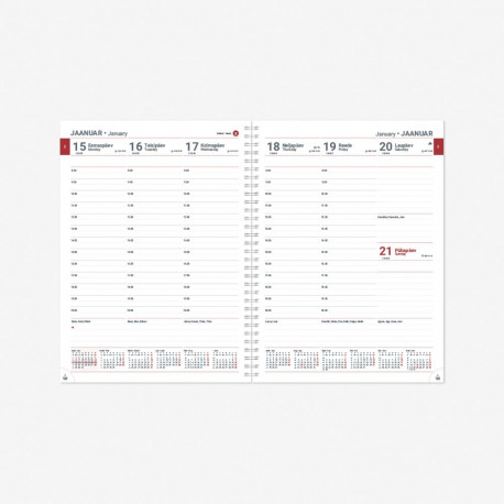 Book calendar PRESIDENT Spiral week V black 2911818001