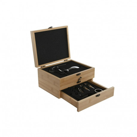 Set of Wine Accessories Home ESPRIT Natural Bamboo Stainless steel