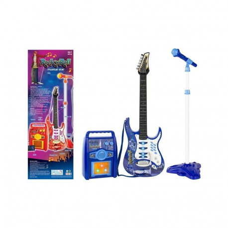 elektrikitarr keeled mikrofon võimendi sinine