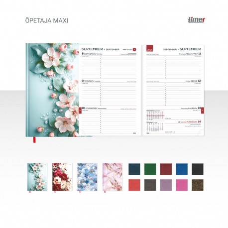 Õpetaja päevaraamat MAXI, 157x217mm, kõvaköide, nädalasisu ,25/26 õppeaasta