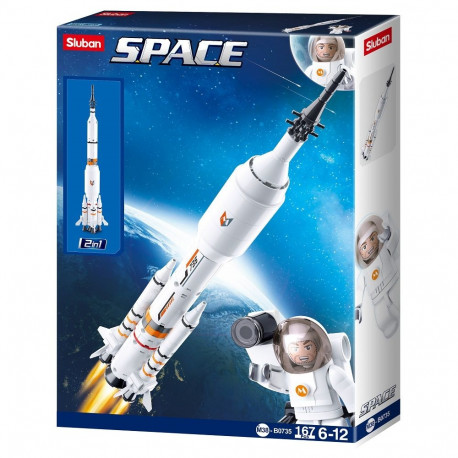 Klotsikomplekt Kosmoserakett 167 osa