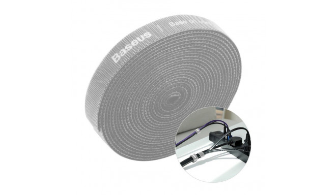 Baseus Baseus Rainbow Circle hook and loop Straps - Velcro tape Velcro cable organizer 3m gray (ACMG