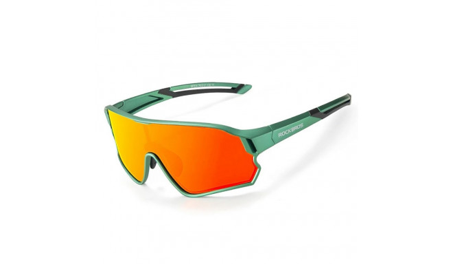 Rockbros Rockbros 14110009002 polarized cycling glasses for children 8-14 years old - green