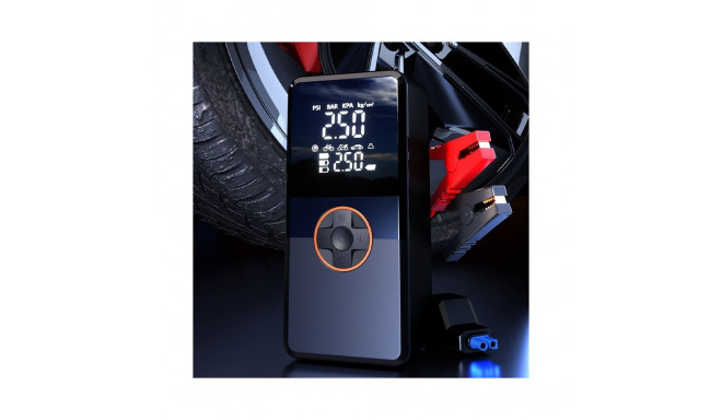 PLATINET POWER BANK CAR JUMP STARTER 8000mAh 800A AIR COMPRESSOR 22L/MIN LED MINI [46307]