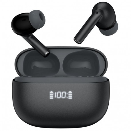 PLATINET TWS ANC ENC EARPHONES BLUETOOTH DISPLAY BLACK