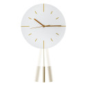 PLATINET ROUND WALL CLOCK LARK WHITE, silent mechanism, stylish pendulum [45961]
