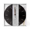 PLATINET ROUND WALL CLOCK LARK BLACK, silent mechanism, stylish pendulum [45960]