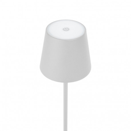 PLATINET TABLE RESTAURANT LAMP WATERPROOF IP44 REGULATION RECHARGABLE WHTE [45926]