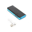 PLATINET POWER BANK 8000mAh + microUSB cable + torch BLACK/BLUE [42417]