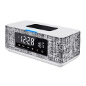 Platinet clock-radio + wireless speaker + charger Daily PMGQ15B, white (44800) Platinet clock-radio + wireless speaker + charger Daily PMGQ15B, white (44800)