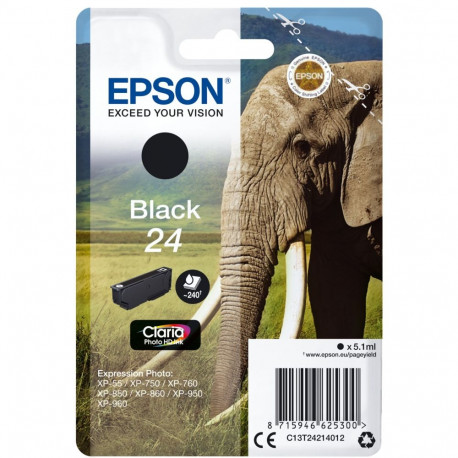 Epson tindikassett must Claria Photo HD T 242 T 2421