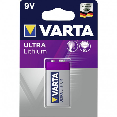 10x1 Varta Ultra Lithium 6LR61 9V-plokk sisekarp