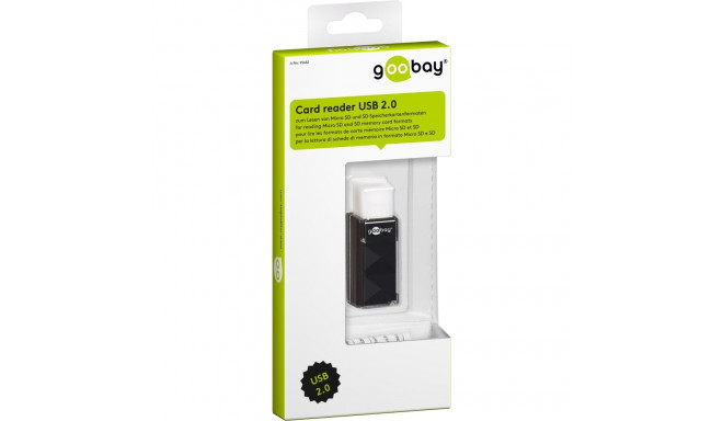goobay Card reader USB 2.0 for reading SD memory card formats