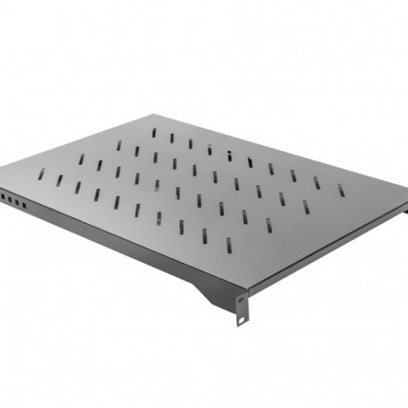 Lanberg fikseeritud riiul 19" 1U/483x700mm maksimaalse kandevõimega kuni 25kg, must