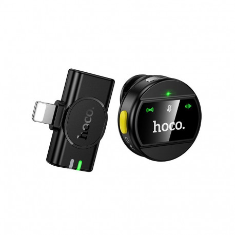 Wireless microphone Lightning Hoco L21 black