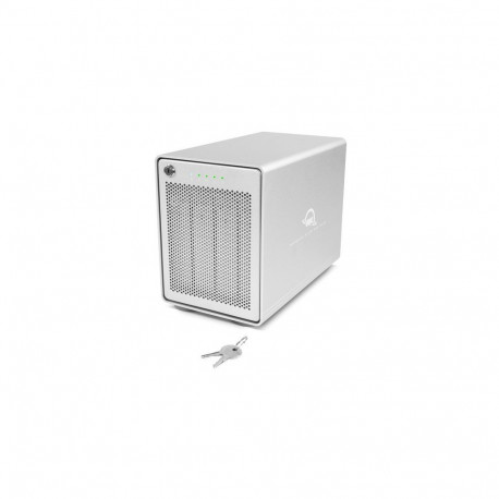 OWC Mercury Elite Pro Quad, Drive Enclosure (silver, USB 3.2 Gen 2, RAID Ready)