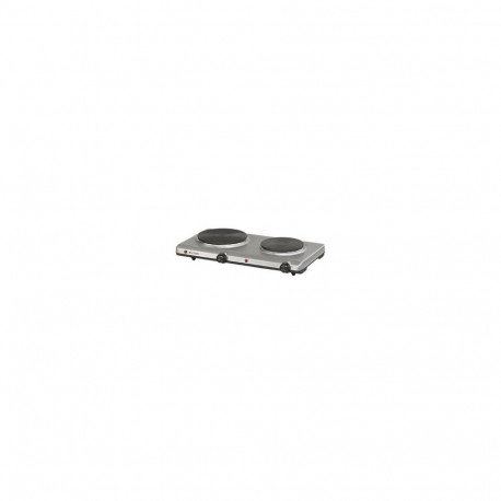 Doppelkochplatte ELTAC DK 29 (edelstahl, 2.500 Watt, Kochflächen Ø 14,5cm / Ø 18cm)