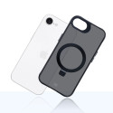 3mk Smoke Case Mag&Stand for Apple iPhone 16E - black