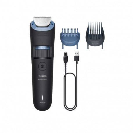 Philips Beard Trimmer 3000 Series BT3665/15 Beard grooming with full metal blades