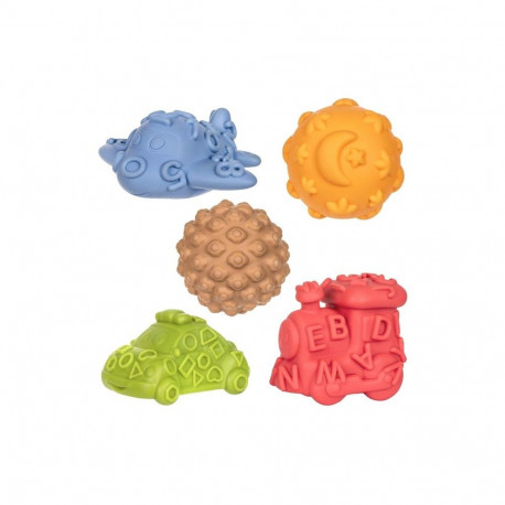 Tullo sensoorsed sõidukid pallidega – Montessori hariduslik komplekt, 5 osa